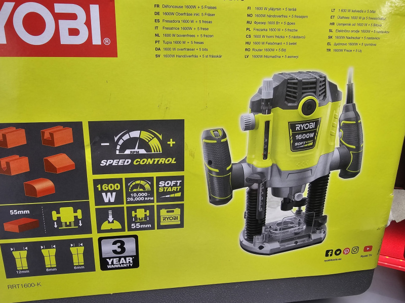 Фрезер Ryobi 1600