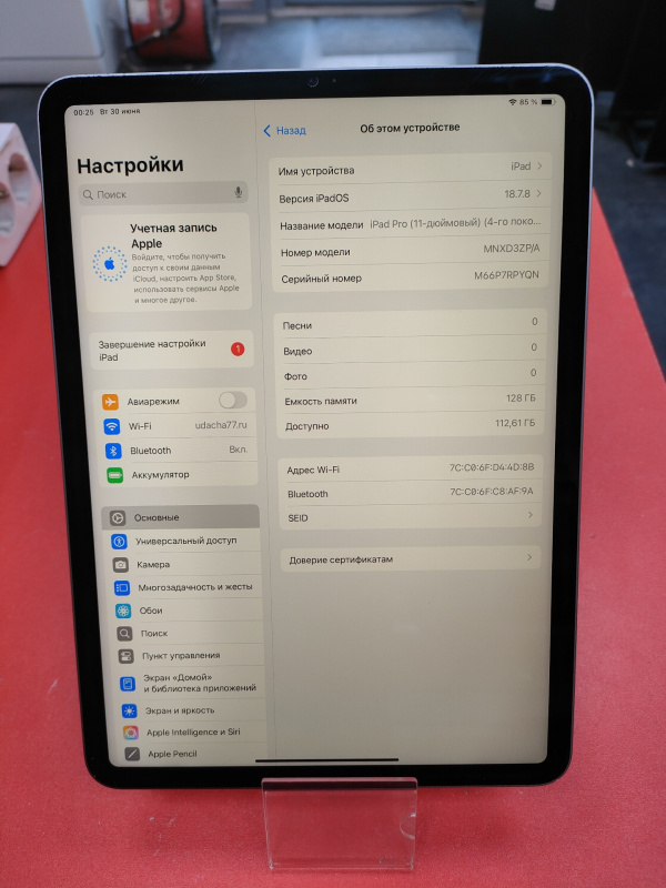 Планшет Apple iPad Pro 11 (4-го поколения) (2022)